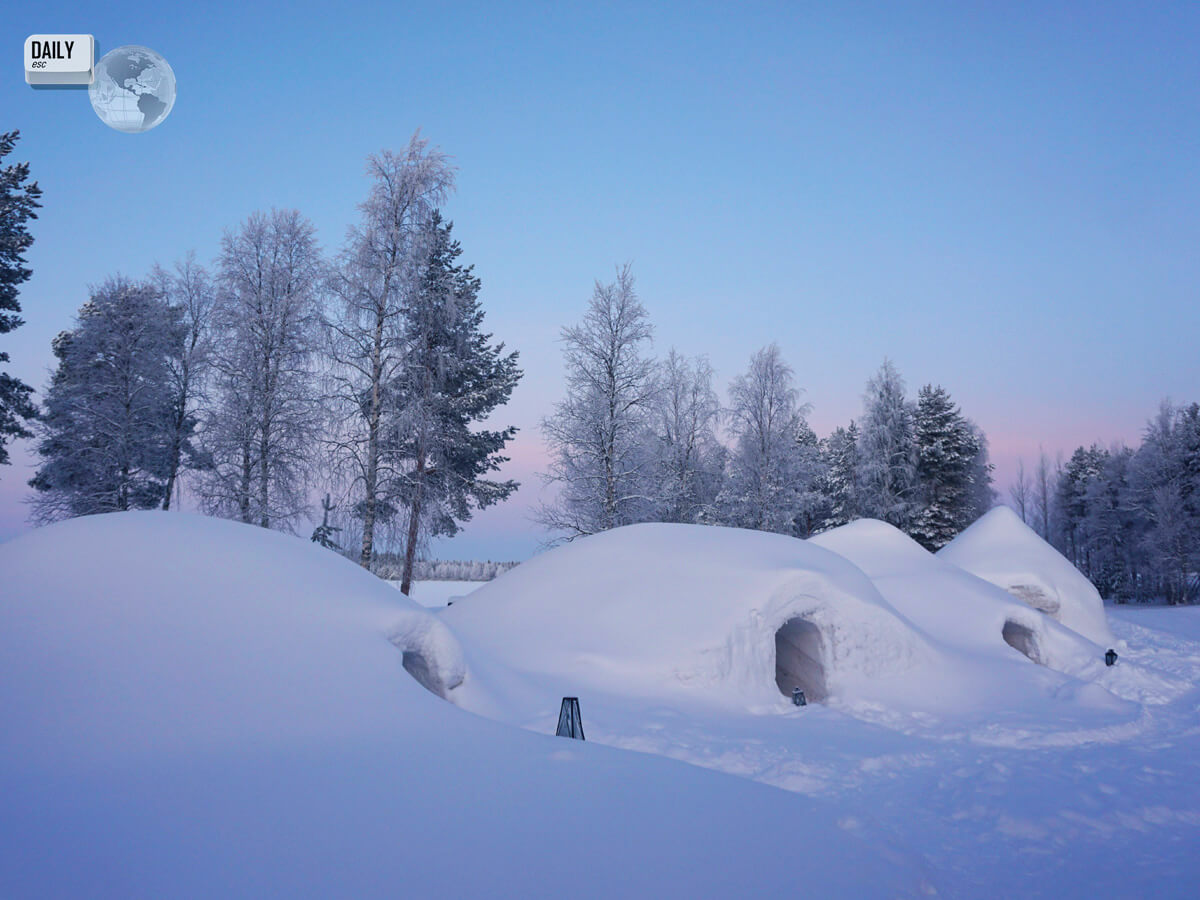 snow igloo, Lapland, FInland